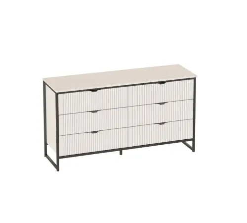 Комод 6 ящ "Нора" спальня Персидский жемчуг