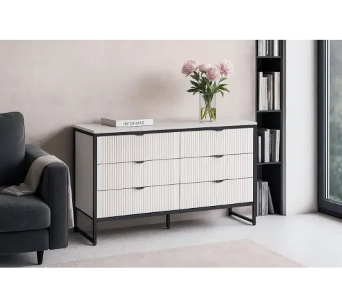 Комод 6 ящ "Нора" спальня Персидский жемчуг