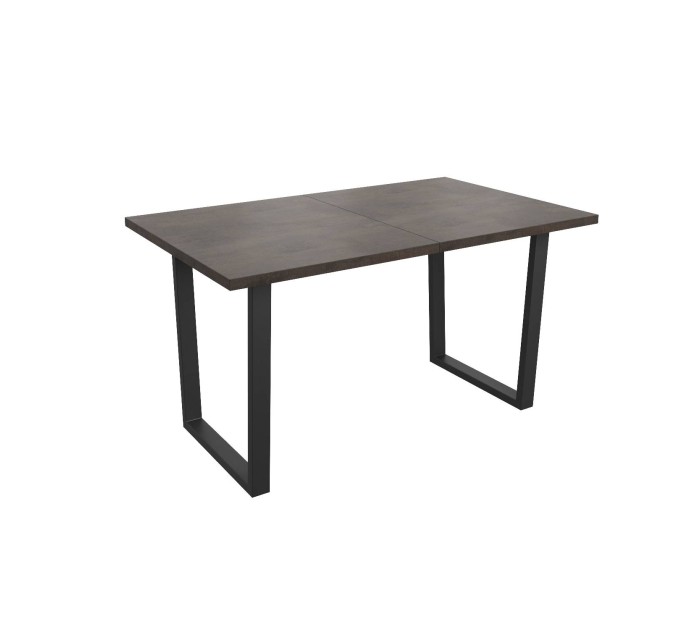 Л  "FIT" 1400 Стол раздвижной 1400(1800)*750*850 (Камень темный / черный)