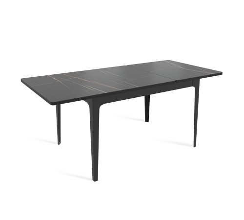 Л "VIOLA 120" Стол раздвижной 1200(1850)*750*850 (SAHARA NOIR / черный) снято Л "VIOLA 120" Стол раздвижной 1200(1850)*750*850 (SAHARA NOIR / черный) снято