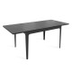 Л "VIOLA 120" Стол раздвижной 1200(1850)*750*850 (SAHARA NOIR / черный) снято