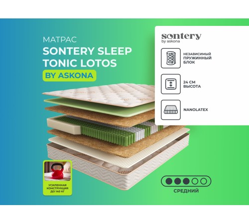 Матрас 190*090 Sleep Tonic Lotos