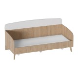 МГ Детская "Калгари" Кровать 900 (2036*935*930) (Дуб натуральный/Белый матовый)