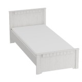 МГ Детская "Прованс" Кровать 900 (970*2070*850) (Бодега белая/Патина премиум)