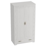 МГ Детская "Прованс" Шкаф двухдверный (1070*590*1970) (Бодега белая/Патина премиум)