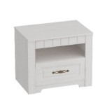 МГ Детская "Прованс" Тумба прикроватная (605*410*510) (Бодега белая/Патина премиум)