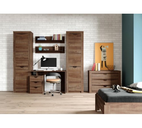 МГ Детская "Соренто" Стол письменный (1200*600*750) (Дуб стирлинг/Кофе структурный матовый)