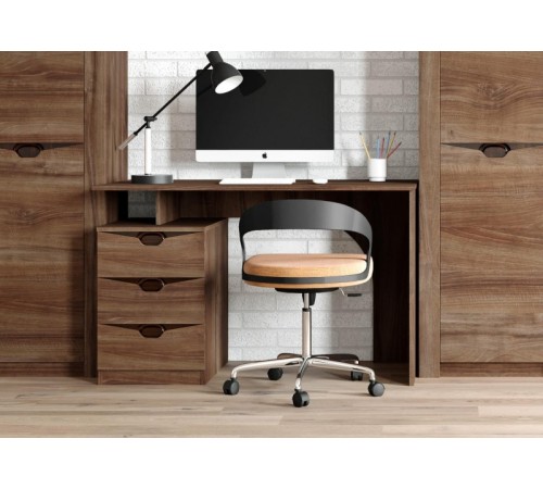 МГ Детская "Соренто" Стол письменный (1200*600*750) (Дуб стирлинг/Кофе структурный матовый)