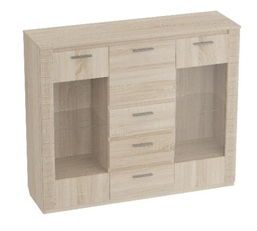 МГ Гостиная "Элана" Комод с баром (1400*410*1180) (Дуб сонома)