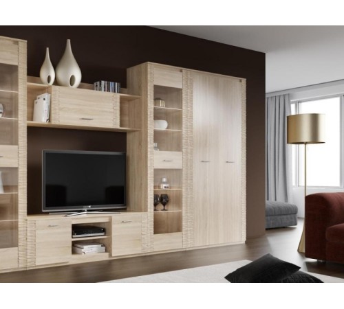 МГ Гостиная "Элана" Шкаф двухдверный (1010*410*2085) (Дуб сонома)