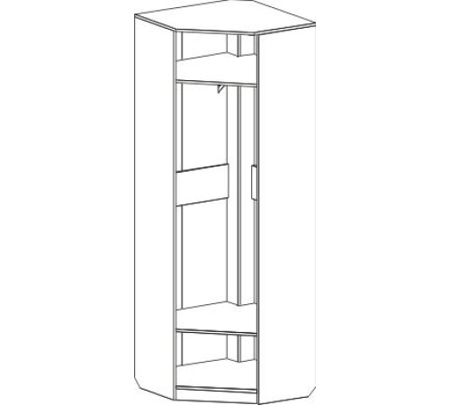 МГ Гостиная "Элана" Шкаф угловой (720*720*2085) (Дуб сонома)