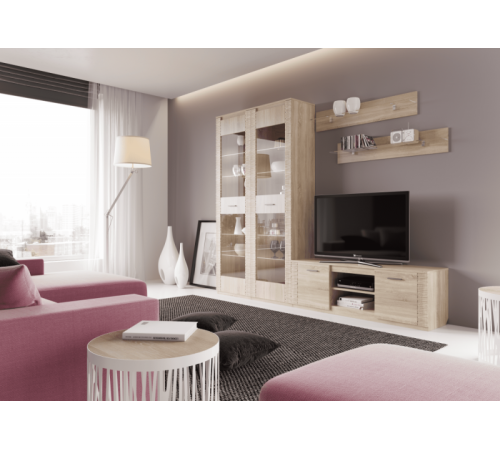 МГ Гостиная "Элана" Тумба ТВ (1400*410*470) (Дуб сонома)