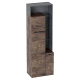 МГ Гостиная "Глазго"  Шкаф 2 Двери от гостиной (650*385*2005) (Таксония/Металл Бруклин)