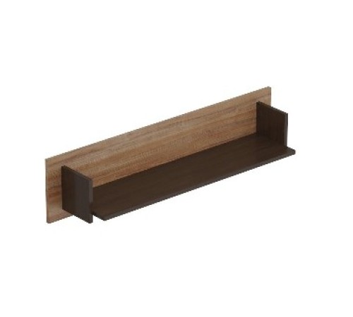 МГ Гостиная "Соренто" Полка (1070*186*250) (Дуб Стирлинг/Кофе матовый)