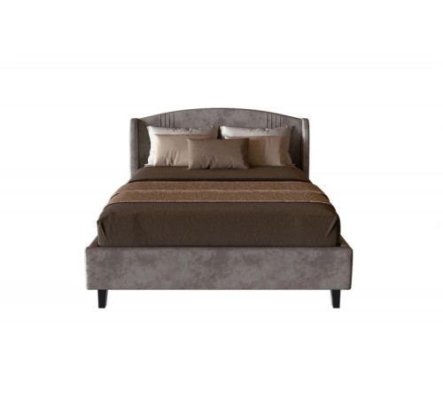 МГ Кровать "Севилья" 1600*2000 (1840*2155*1205) (Вариант 4/ Альба Светло-Коричневый)