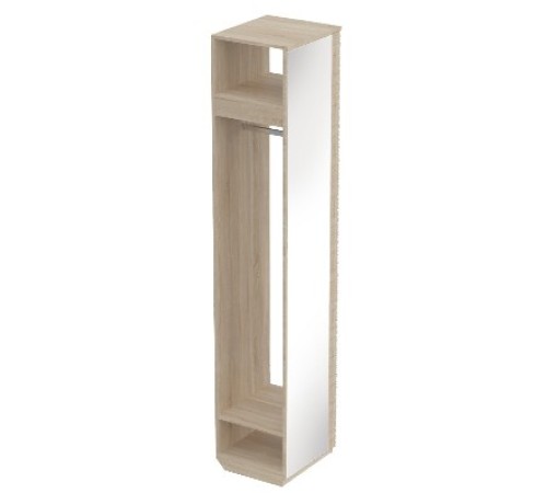 МГ Прихожая "Элана" Вешалка с зеркалом (450*405*2085) (Дуб сонома)