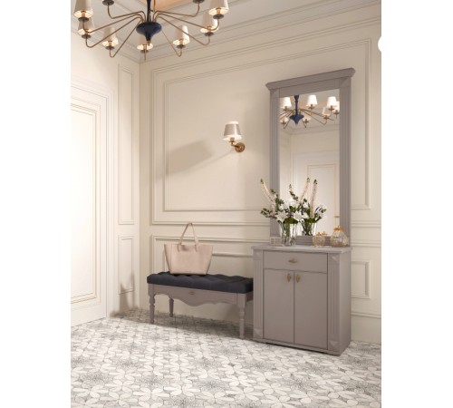 МГ Прихожая "Лилль-2" Банкетка (900*430*440) (Эмаль мокко/Орегон деним) -20% до 31.12