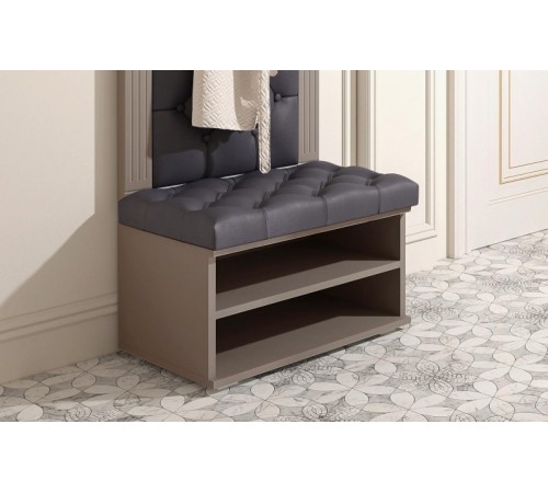 МГ Прихожая "Лилль-2" Вешалка 600 (660*430*2110) (Эмаль мокко/Орегон деним)-20% до 31.12