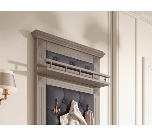 МГ Прихожая "Лилль-2" Вешалка 600 (660*430*2110) (Эмаль мокко/Орегон деним)-20% до 31.12