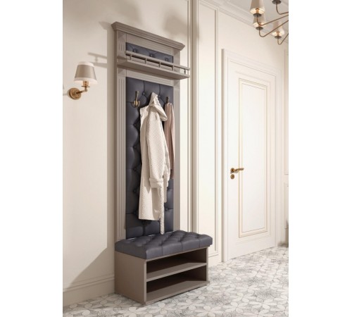 МГ Прихожая "Лилль-2" Вешалка 600 (660*430*2110) (Эмаль мокко/Орегон деним)-20% до 31.12