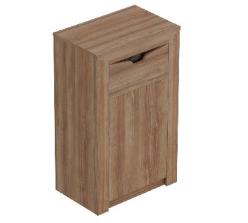 МГ Прихожая "Соренто" Тумба с дверцей и ящиком (600*385*985)(Дуб бонифаций/Кофе структурный матовый)