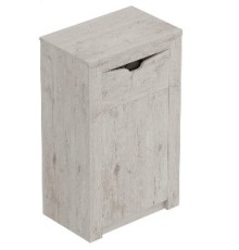 МГ Прихожая "Соренто" Тумба с дверцей и ящиком (600*385*985) (Дуб стирлинг/Кофе структурный матовый)