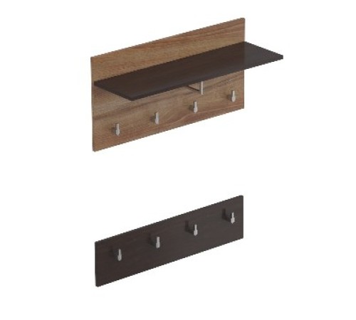 МГ Прихожая "Соренто" Вешалка(2 элемента) (800*245*400/170) (Дуб стирлинг/Кофе структурный матовый)