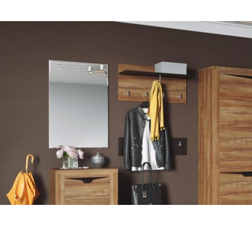 МГ Прихожая "Соренто" Вешалка(2 элемента) (800*245*400/170) (Дуб стирлинг/Кофе структурный матовый)