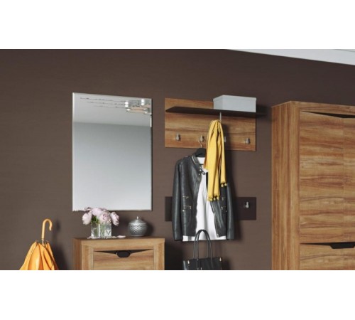 МГ Прихожая "Соренто" Зеркало (600*20*840) (Дуб стирлинг/Кофе структурный матовый)