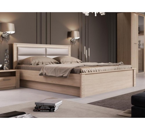 МГ Спальня "Элана" Кровать 1600 (1665*2085*935) (Дуб сонома)