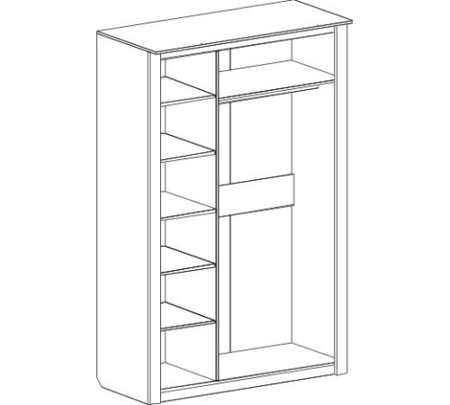 МГ Спальня "Элана" Шкаф трехдверный (1430*645*2185) (Дуб сонома)