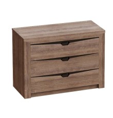 МГ Спальня "Соренто" Комод с тремя ящиками (1070*440*750) (Дуб Стирлинг/Кофе матовый) СНЯТ
