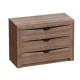 МГ Спальня "Соренто" Комод с тремя ящиками (1070*440*750) (Дуб Стирлинг/Кофе матовый)