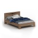 МГ Спальня "Соренто" Кровать 1400 (1480*2150*880) (Дуб Стирлинг/Кофе матовый)