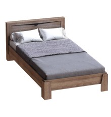 МГ Спальня "Соренто" Кровать 1600 (1680*2150*880) (Дуб Стирлинг/Кофе матовый) СНЯТ