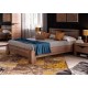 МГ Спальня "Соренто" Кровать 1600 (1680*2150*880) (Дуб Стирлинг/Кофе матовый)