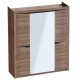 МГ Спальня "Соренто" Шкаф четырехдверный (1965*545*2200) (Дуб Стирлинг/Кофе матовый)