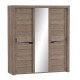 МГ Спальня "Соренто" Шкаф с раздвижными дверями (1940*620*2200) (Дуб Стирлинг/Кофе матовый)