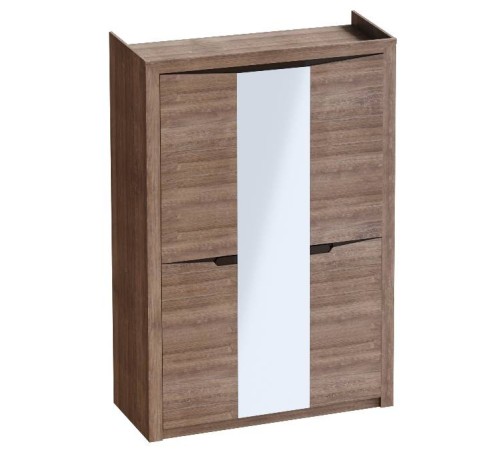 МГ Спальня "Соренто" Шкаф трехдверный (1520*545*2200) (Дуб Стирлинг/Кофе матовый)