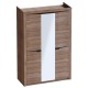 МГ Спальня "Соренто" Шкаф трехдверный (1520*545*2200) (Дуб Стирлинг/Кофе матовый)