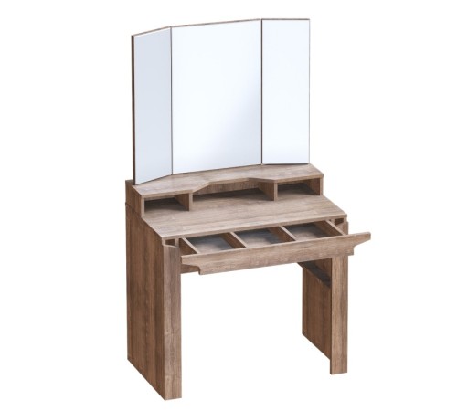 МГ Спальня "Соренто" Стол туалетный (900*450*1550) (Дуб Стирлинг/Кофе матовый)