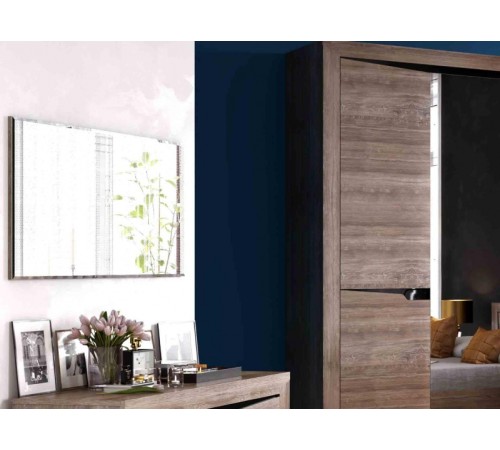 МГ Спальня "Соренто" Зеркало (1005*20*505) (Дуб Стирлинг/Кофе матовый)