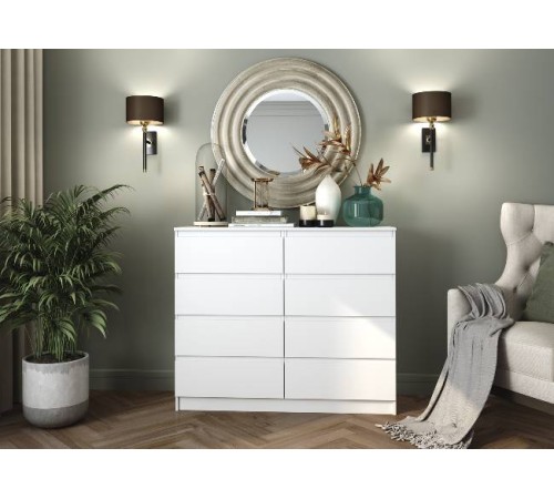 МС Мори Комод МК 1200.8 (МП/3) Белый МС Мори Комод МК 1200.8 (МП/3) Белый