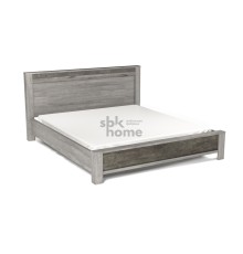 СБК Денвер Кровать Люкс с/м2000*1800(без основания)(1964*2213*1022)(Риббек серый/камень темный)
