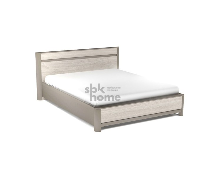 СБК Лацио Кровать NEW с/м 2000*1600 (без основания) (1800*2164*900) (Серый камень, Дуб Гладстоун)