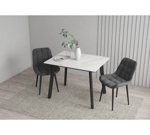 Стол керамический Граф 1000х800 Белый