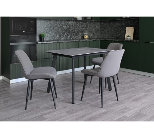 Стол керамический Граф 1000х800 Серый